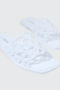 Square Toe Jelly Sandals