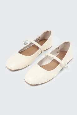 Square Toe Mary Jane Flats
