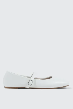 Square Toe Mary Jane Flats