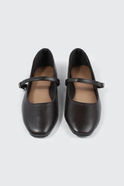 Square Toe Mary Jane Flats