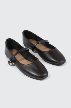 Square Toe Mary Jane Flats