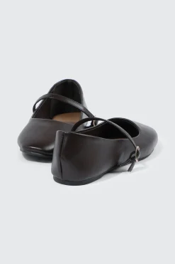 Square Toe Mary Jane Flats
