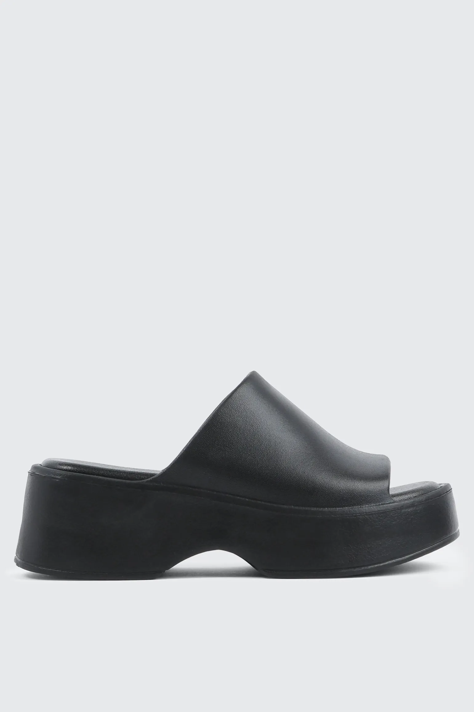 Square Toe Platform Slides