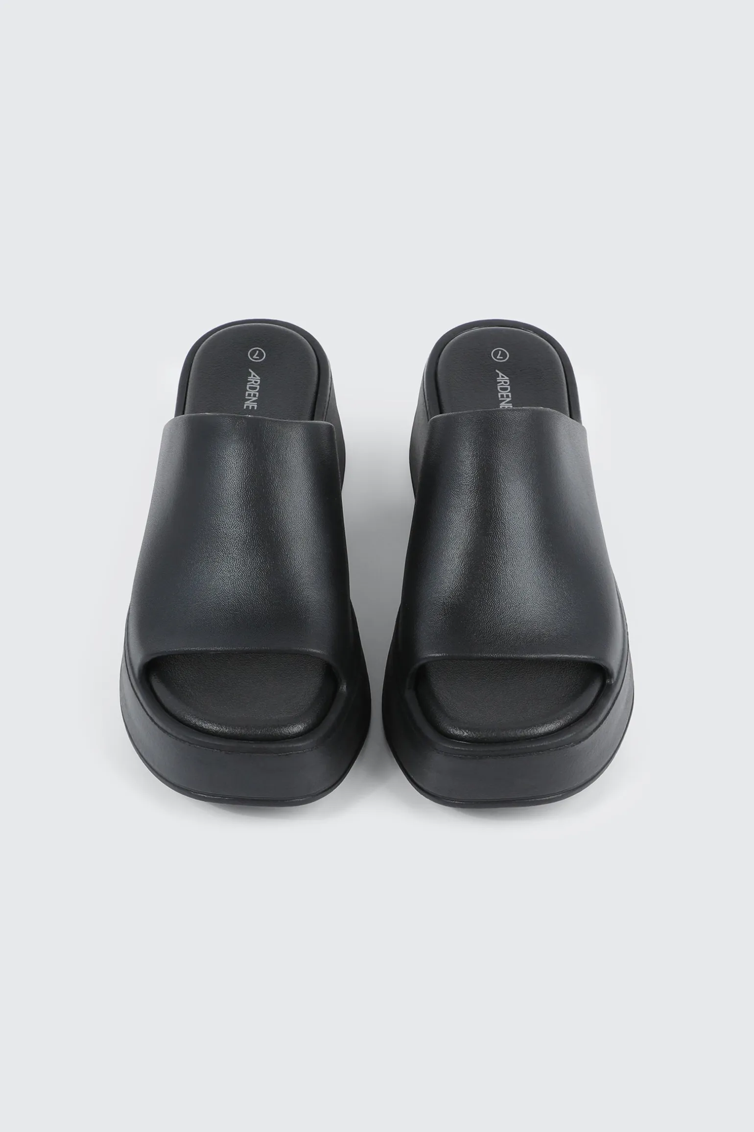 Square Toe Platform Slides