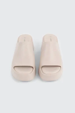 Square Toe Platform Slides