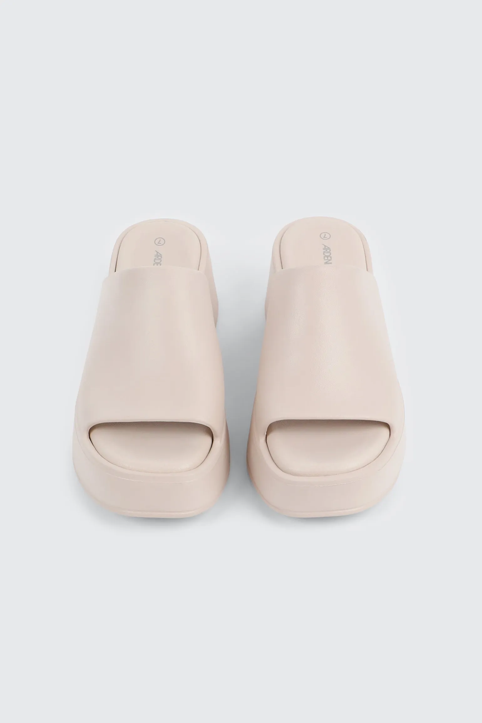 Square Toe Platform Slides