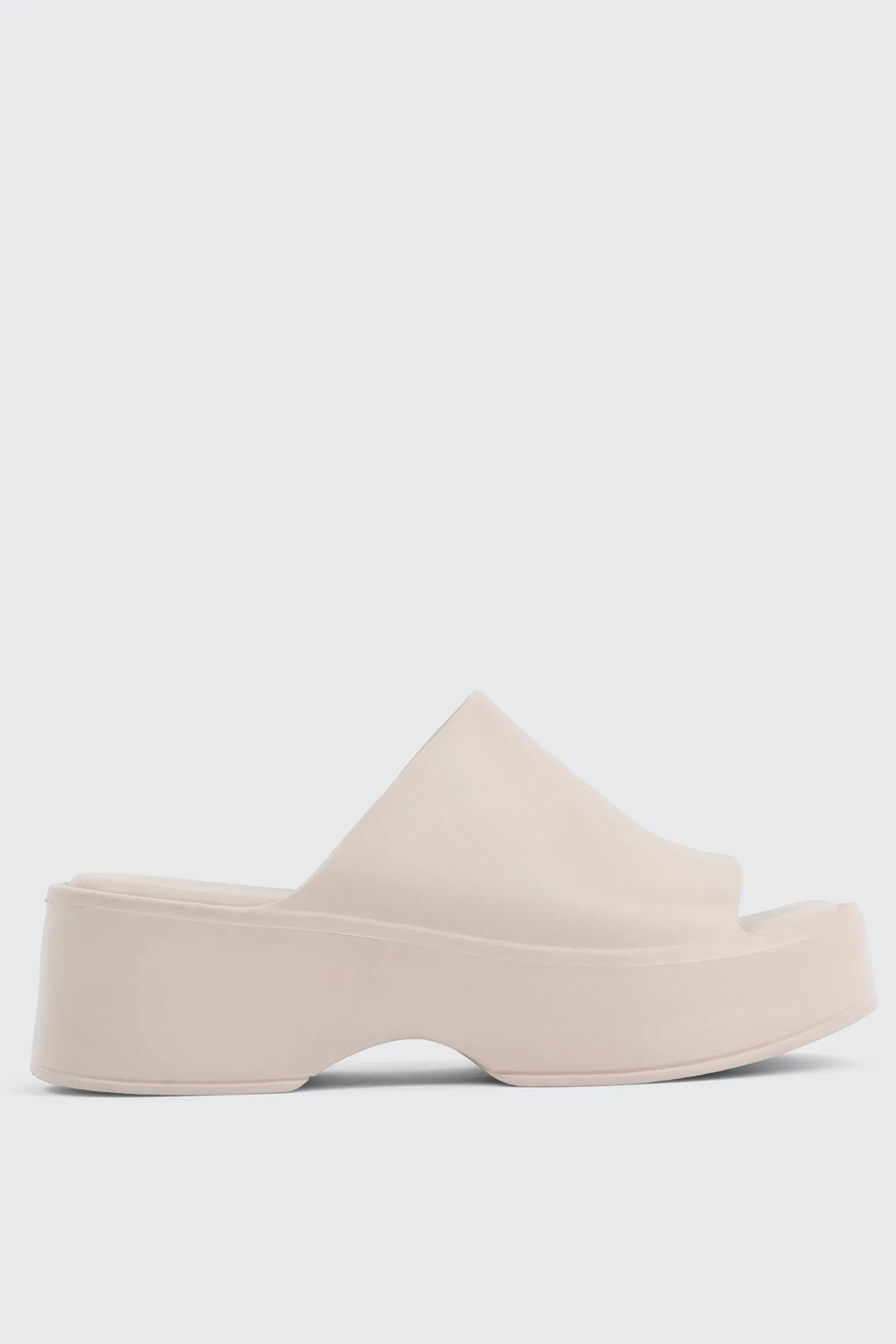 Square Toe Platform Slides