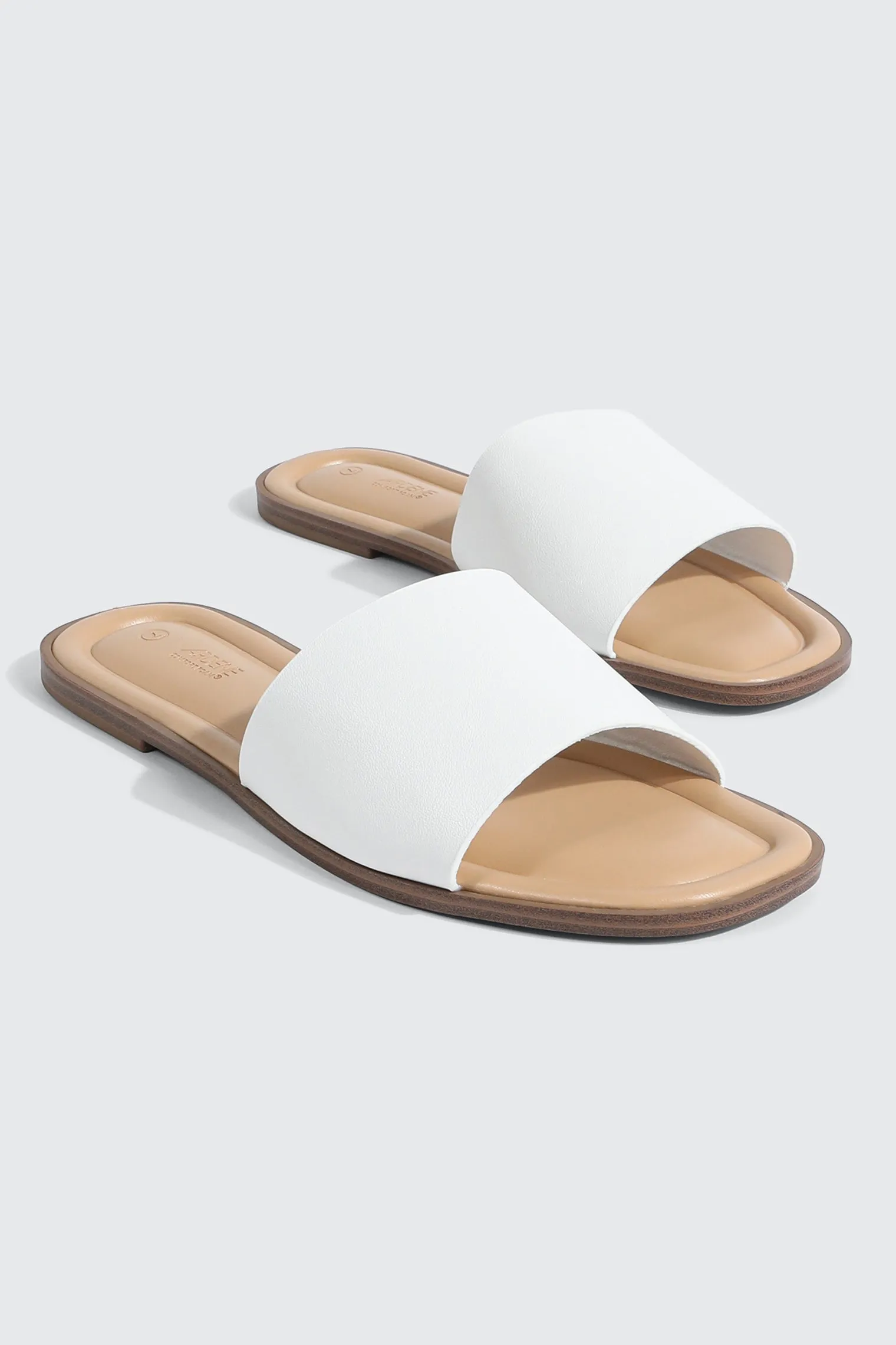 Square Toe Slide Sandals