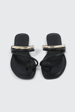Square Toe Strappy Flat Sandals