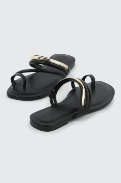 Square Toe Strappy Flat Sandals