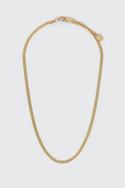 Stainless Steel Herringbone Chain Necklace