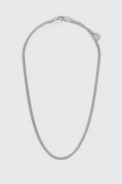 Stainless Steel Herringbone Chain Necklace