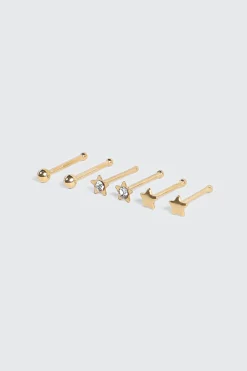 Star Double Sided Nose Piercing