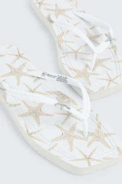 Starfish Charm Flip Flops