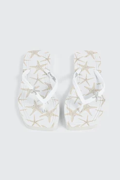 Starfish Charm Flip Flops