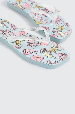 Starfish Charm Flip Flops