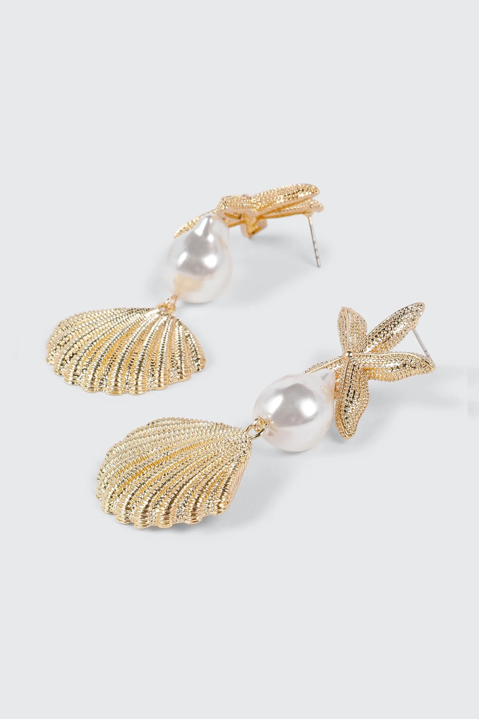 Starfish Pearl Earrings