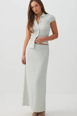 Straight Fit Maxi Skirt