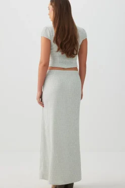 Straight Fit Maxi Skirt