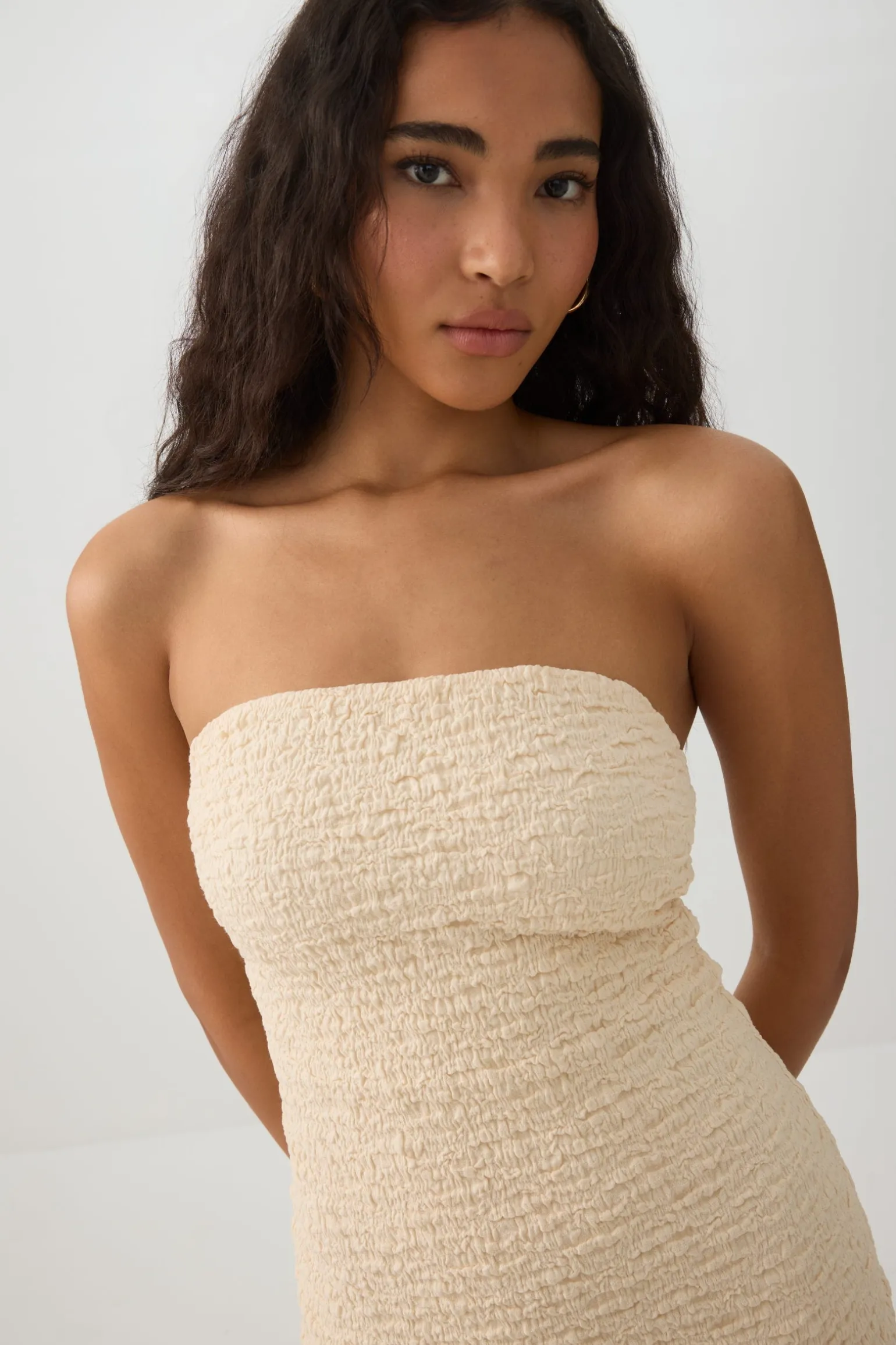 Strapless Midi Dress