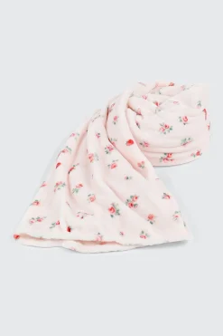 Strawberry Floral Throw Blanket