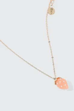 Strawberry Pendant Necklace