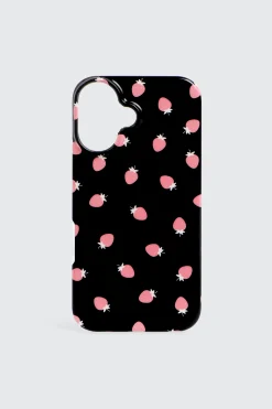 Strawberry Print iPhone 16 Case