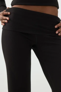 Stretch Rib Flare Leggings