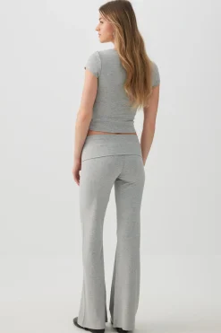Stretch Rib Flare Leggings