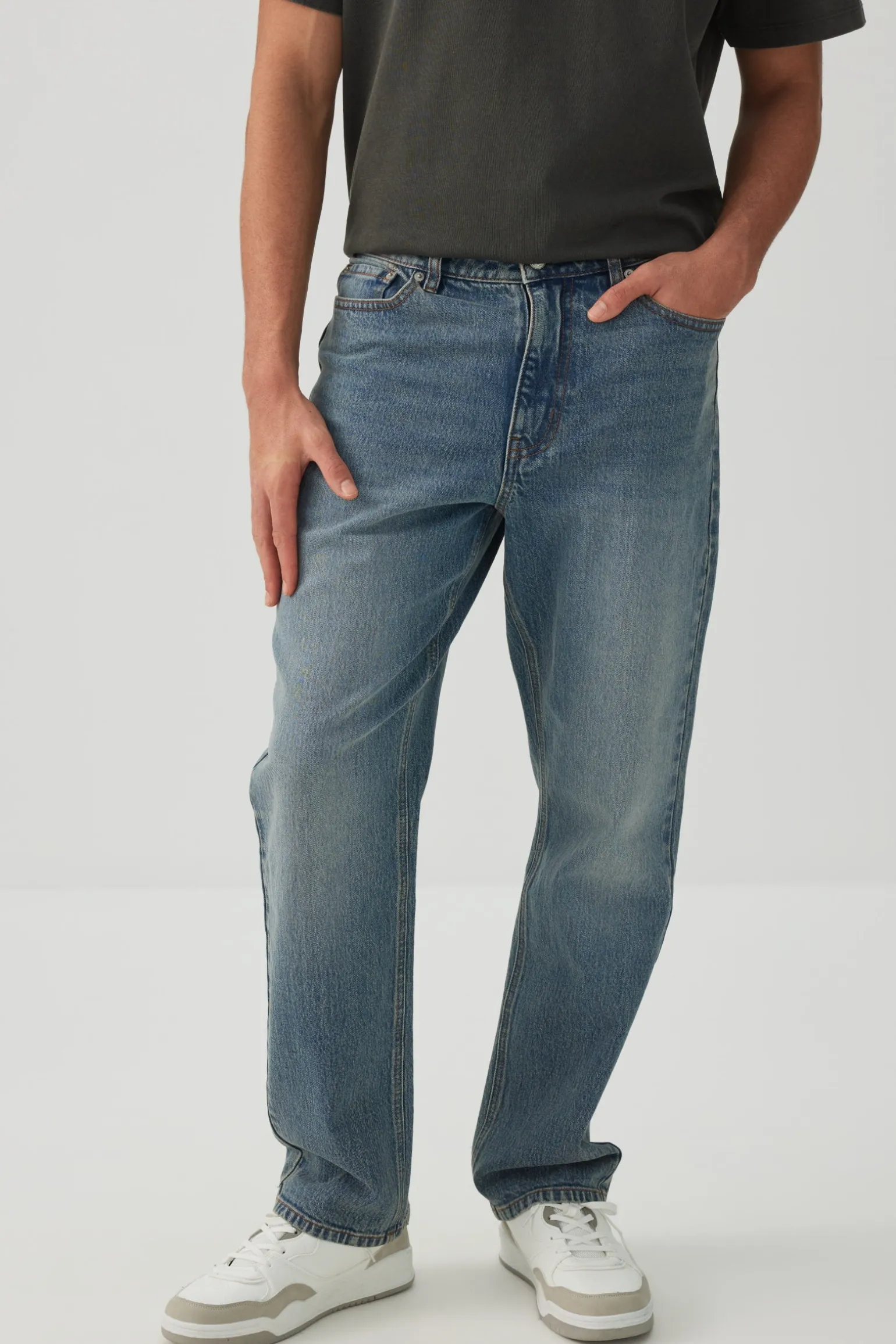 Stretch Straight Leg Jeans