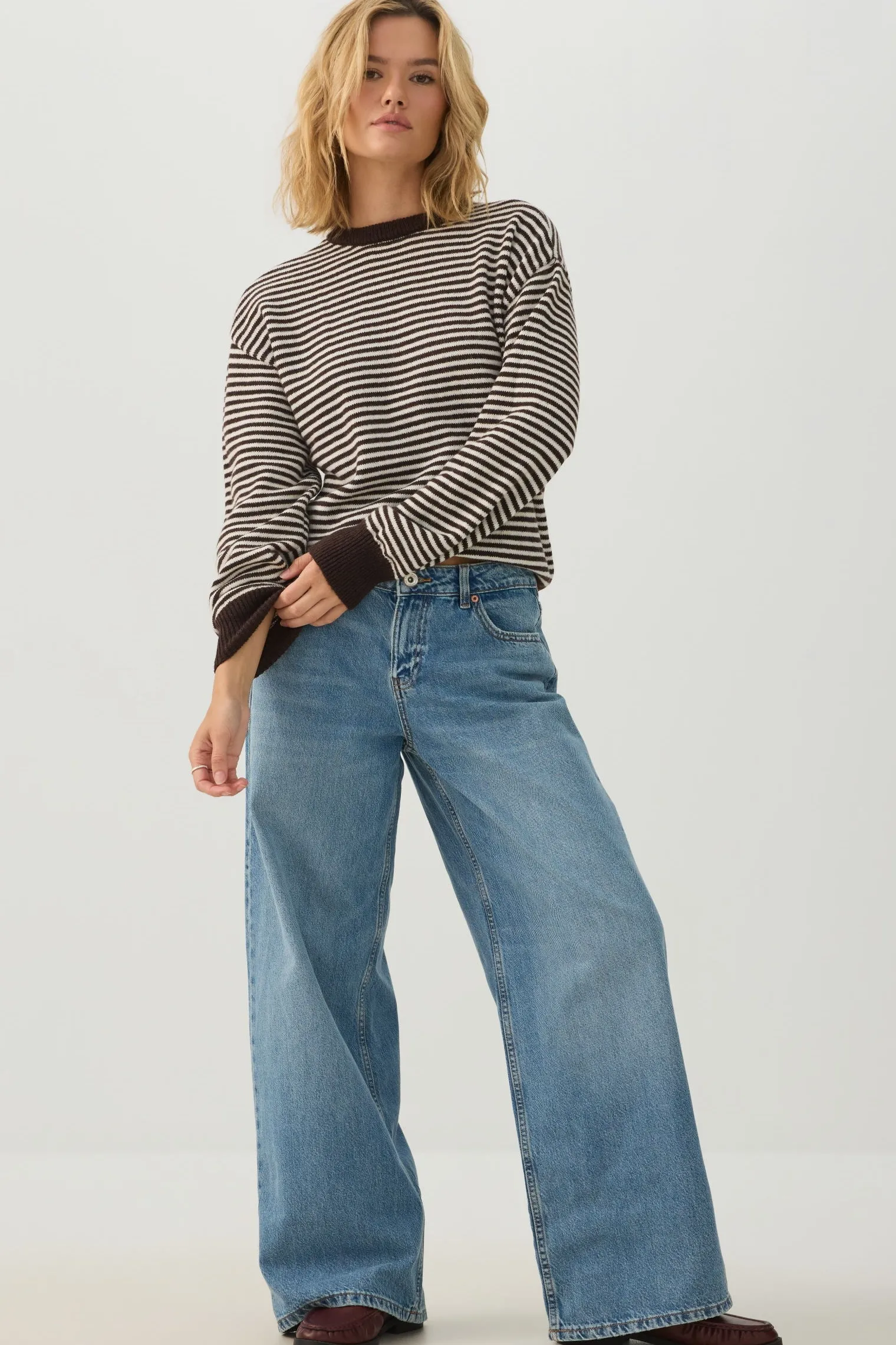 Striped Crew Neck Sweater