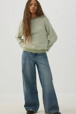 Striped Crew Neck Sweater