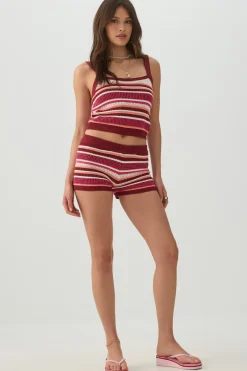 Striped Sweater Tank Top