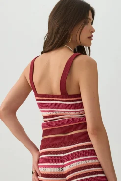 Striped Sweater Tank Top