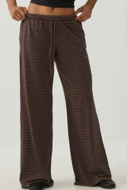 Striped Wide Leg Knit Pants
