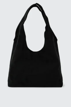 Suede Shoulder Tote