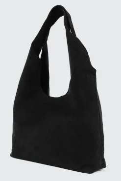 Suede Shoulder Tote
