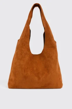 Suede Shoulder Tote