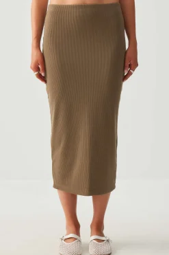 Super Soft Back Slit Pencil Skirt