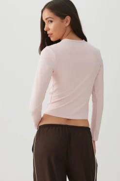Super Soft Long Sleeve Crop T-Shirt