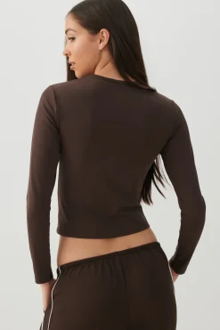 Super Soft Long Sleeve Crop T-Shirt