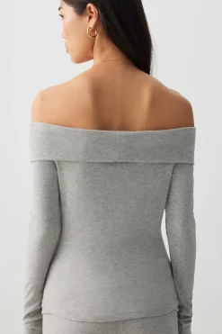 Super Stretch Off Shoulder Top