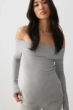 Super Stretch Off Shoulder Top