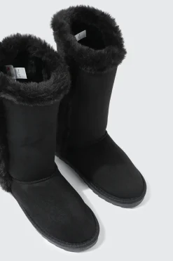Tall Faux Sheepskin Boots