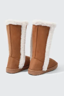 Tall Faux Sheepskin Boots