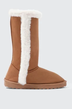 Tall Faux Sheepskin Boots