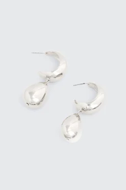 Teardrop Dangle Hoop Earrings