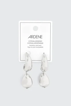 Teardrop Dangle Hoop Earrings