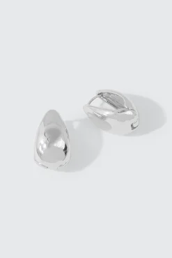 Teardrop Huggie Hoop Earrings