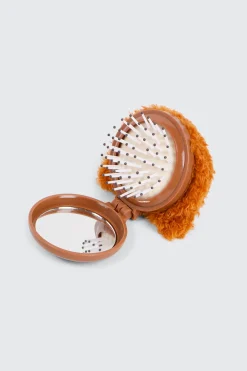 Teddy Bear Folding Hairbrush